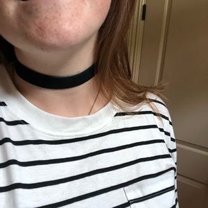 Madewell suede choker NWTS